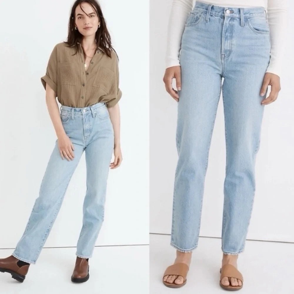 Madewell The Curvy Perfect Vintage Jean Light Wash Straight Leg High-rise- Sz.29